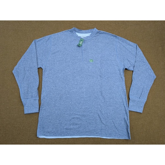 L.L. Bean Other - LL Bean  Shirt Mens XL Regular River Driver Henley Wool Blend Double Layer